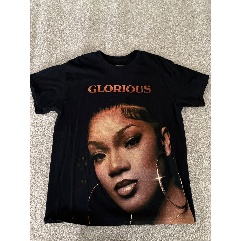 GloRilla Glorious Graphic T-Shirt Black Adult Large Hip Hop Rap Tee Short Sleeve